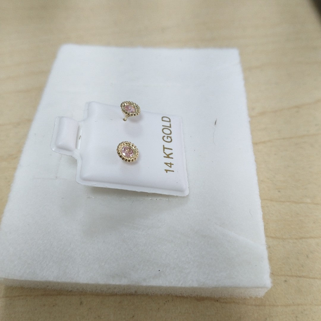 BROQUELES ORO 14K 1 (NUEVO)