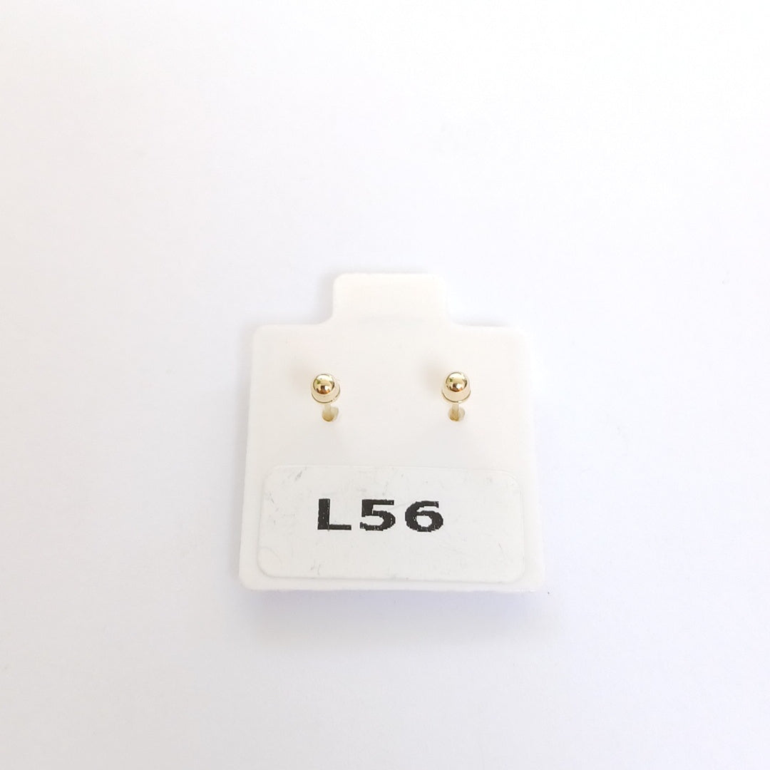 BROQUELES ORO 14K 1 (NUEVO)