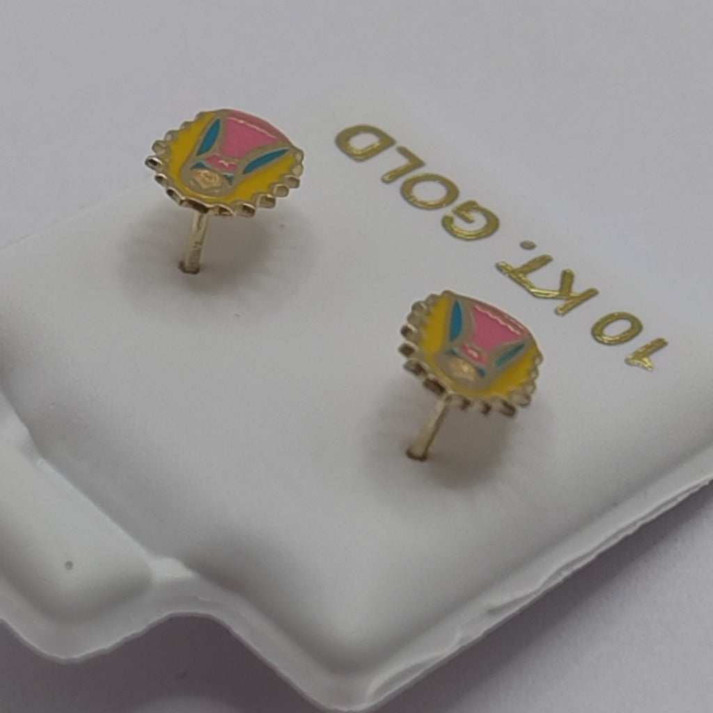 BROQUELES ORO 10K 1 (NUEVO)