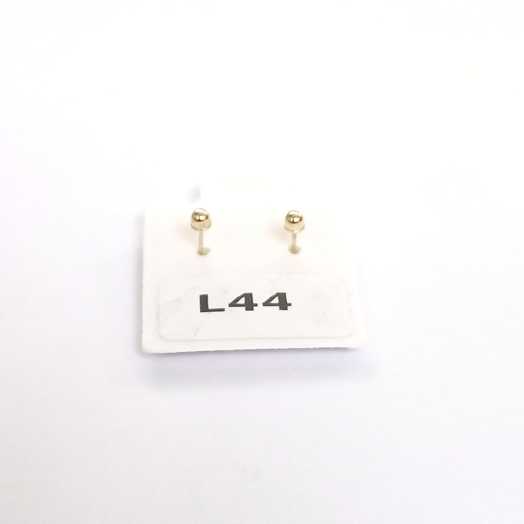BROQUELES ORO 14K 1 (NUEVO)
