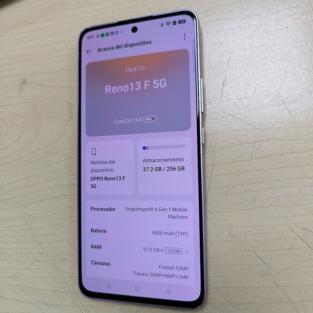 CELULAR OPPO  RENO 13F 5G CPH2699 (2025) 256 GB 12 GB RAM (SEMINUEVO)