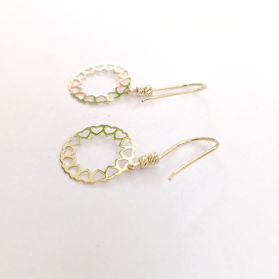 BROQUELES ORO 14K 1 (NUEVO)