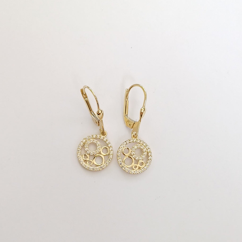 BROQUELES ORO 14K 2.7 (NUEVO)