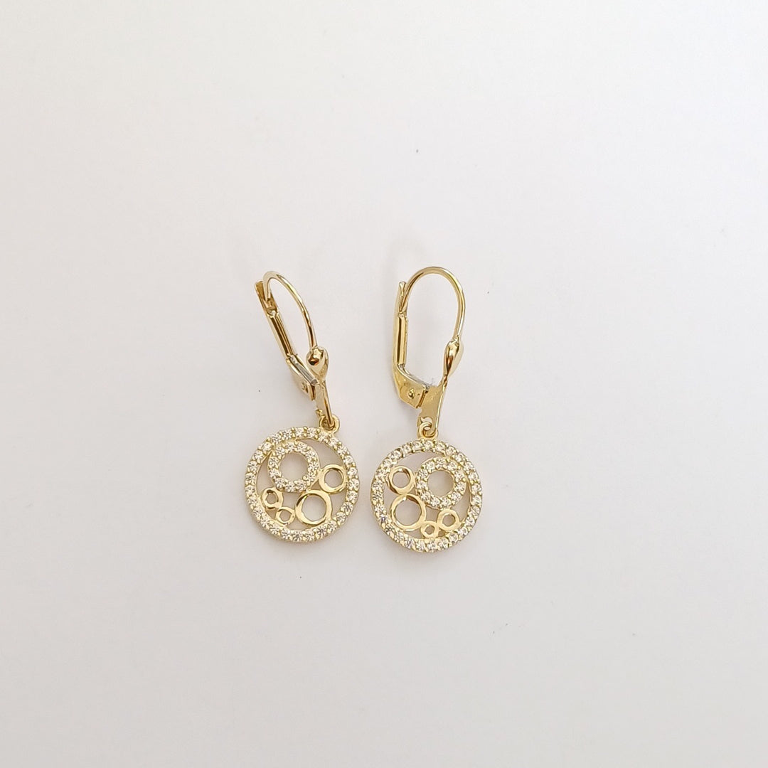 BROQUELES ORO 14K 2.7 (NUEVO)