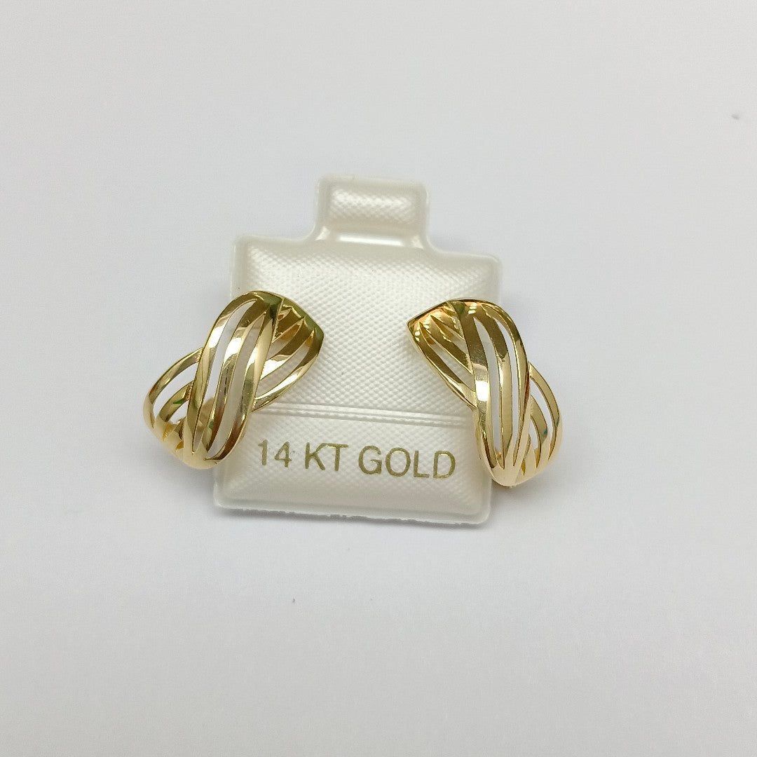 BROQUELES ORO 14K 3.7 (NUEVO)