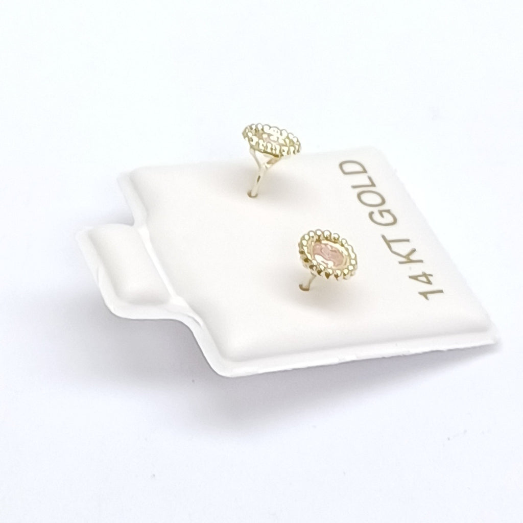 BROQUELES ORO 14K 1 (NUEVO)