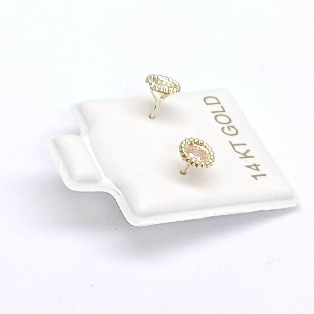 BROQUELES ORO 14K 1 (NUEVO)