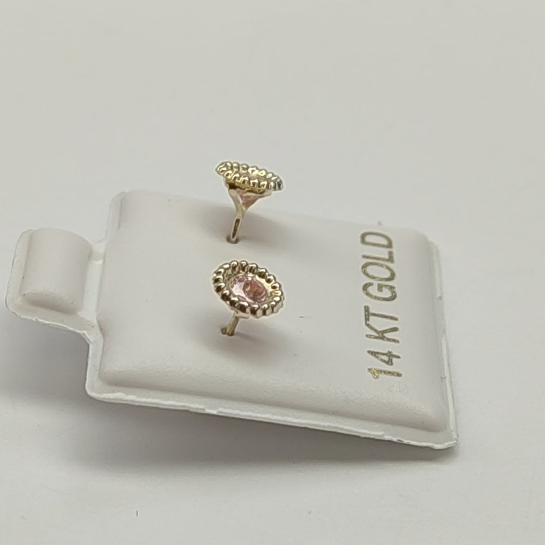 BROQUELES ORO 14K 1 (NUEVO)
