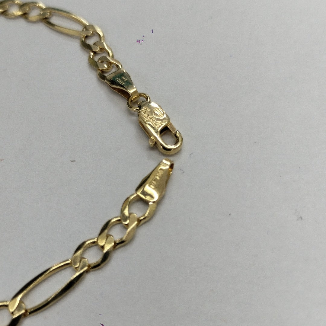 PULSERAS CABALLERO CARTIER 3 1 AMARILLA ORO 14K 4.8 (NUEVO)