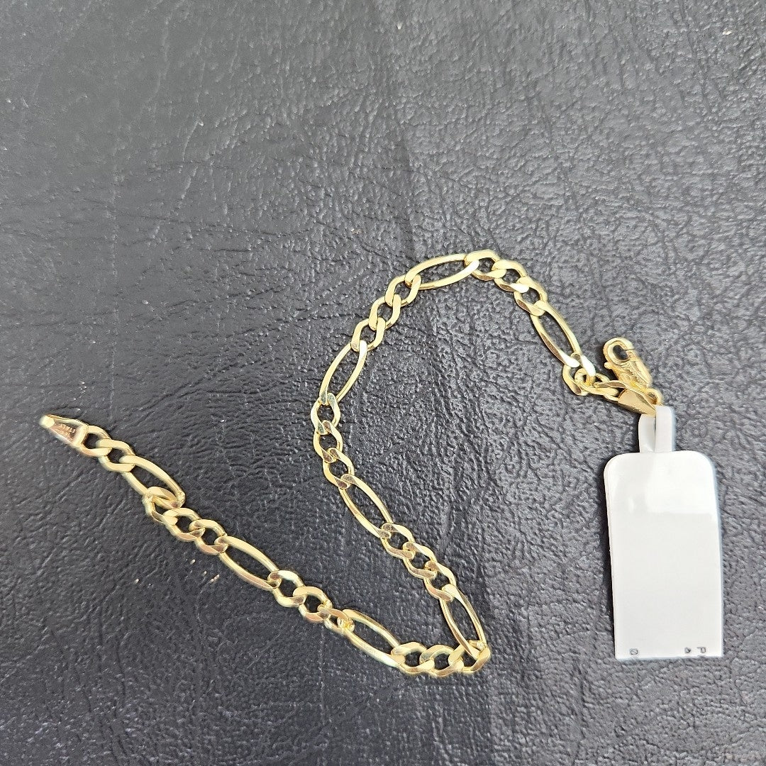 PULSERAS CABALLERO CARTIER 3*1 AMARILLA ORO 14K 4.6 (NUEVO)
