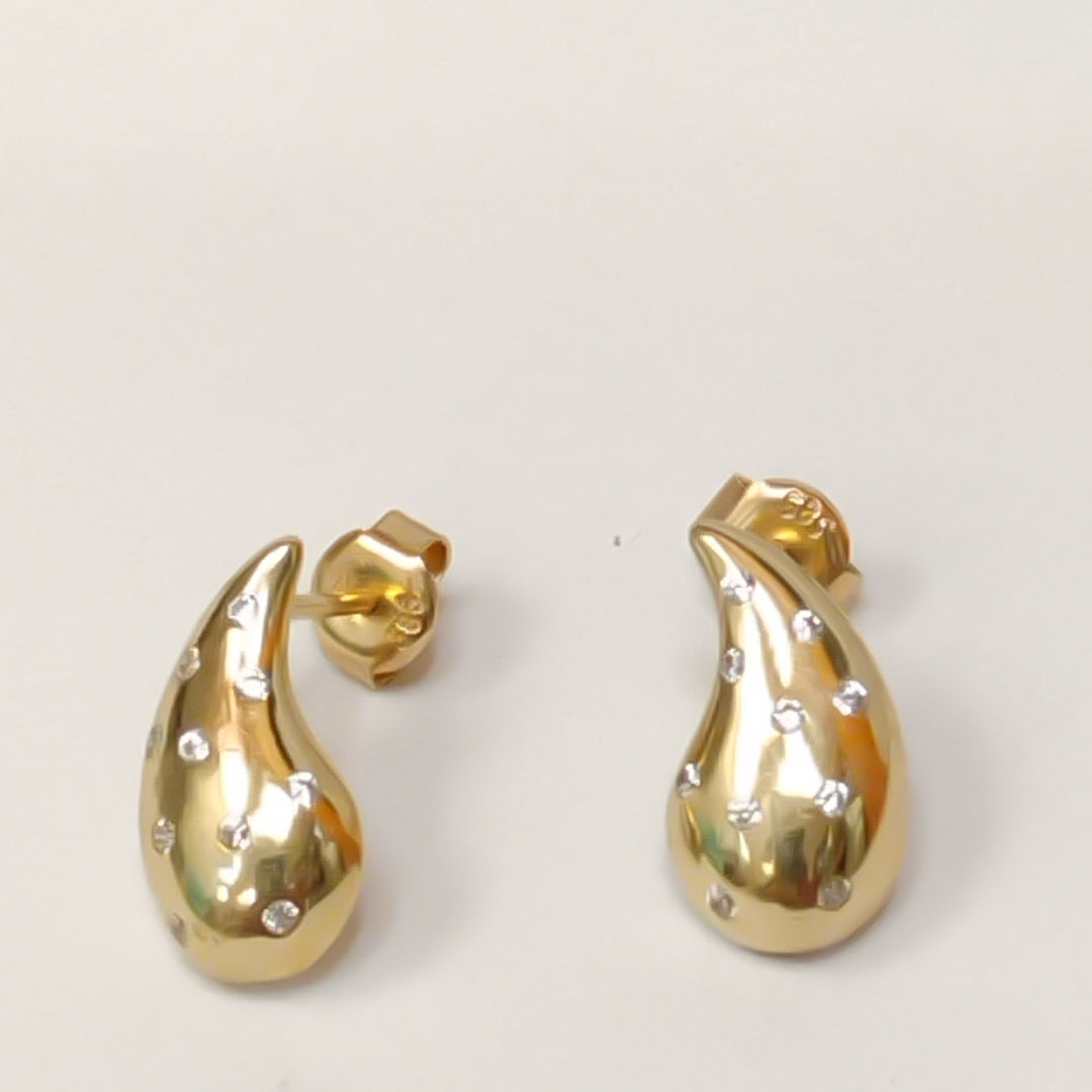 BROQUELES ORO 14K 2 (NUEVO)