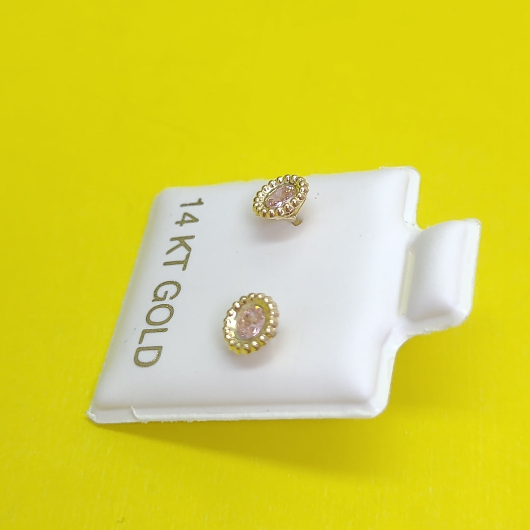 BROQUELES ORO 14K 1 (NUEVO)