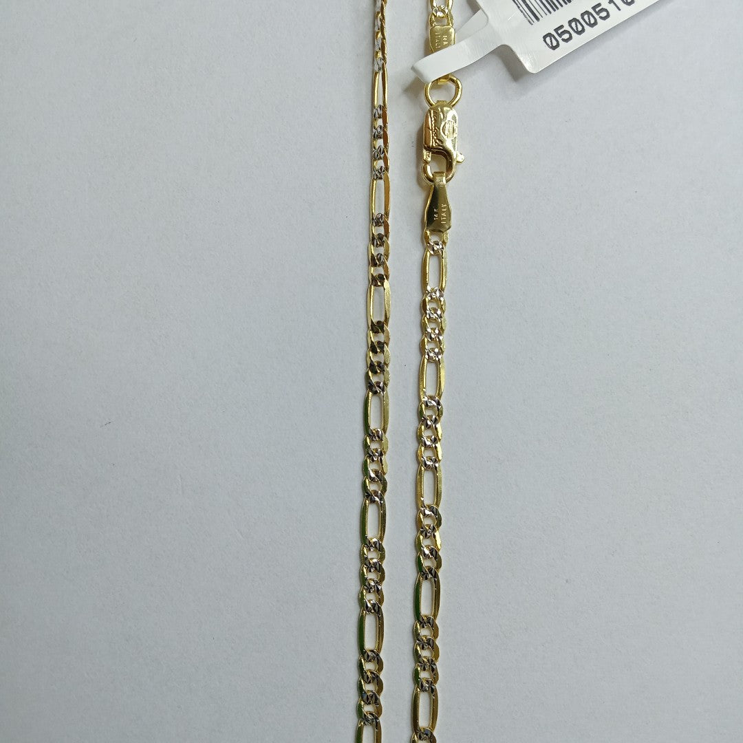 CADENAS CARTIER 3*1 DIAMANTADA ORO 14K 5.4 (NUEVO)
