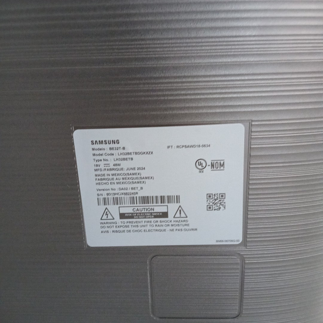PANTALLA SAMSUNG BE32T-B (2024) 32" LED HD (SEMINUEVO)