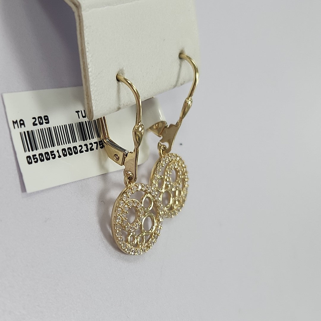 BROQUELES ORO 14K 2.6 (NUEVO)