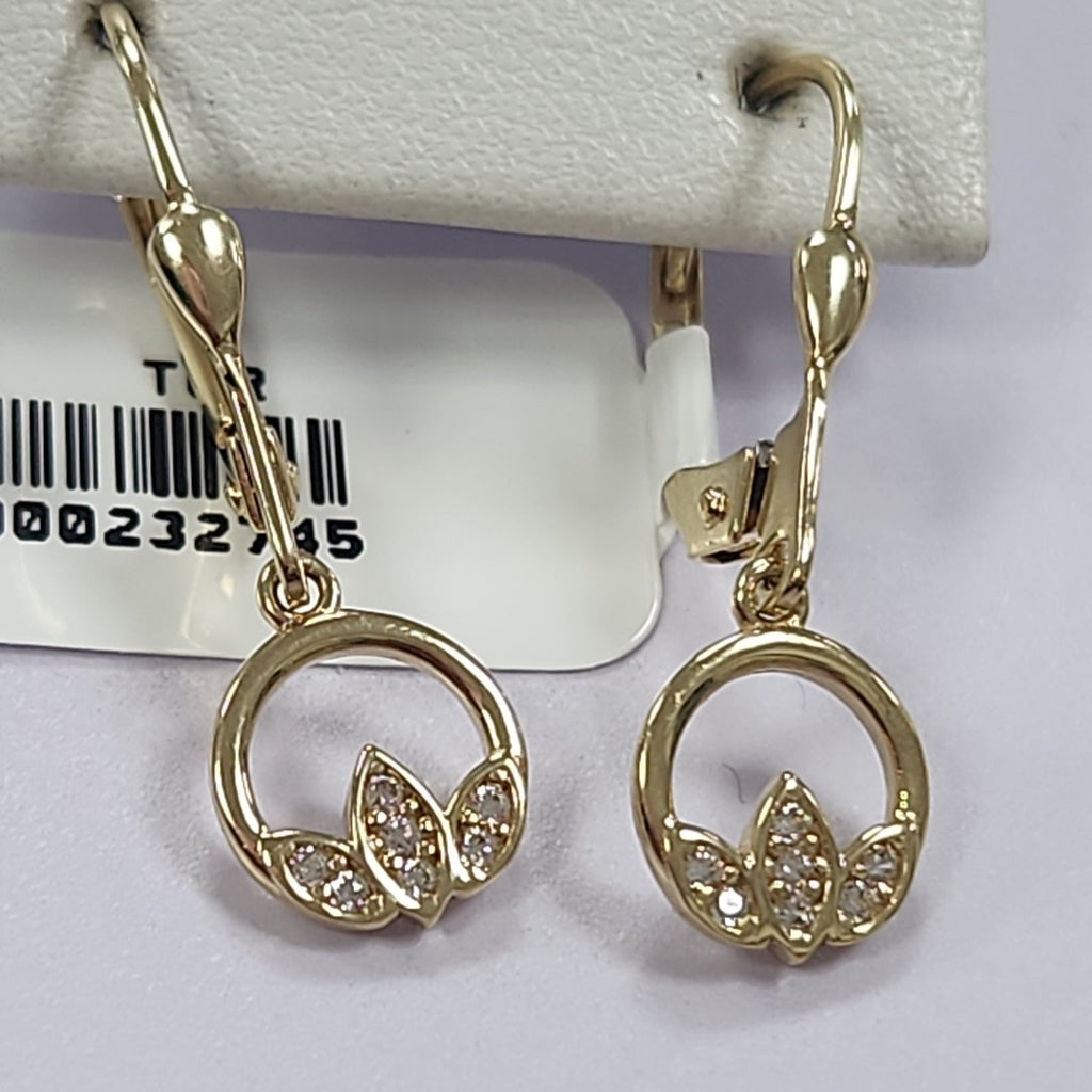 BROQUELES ORO 14K 2 (NUEVO)