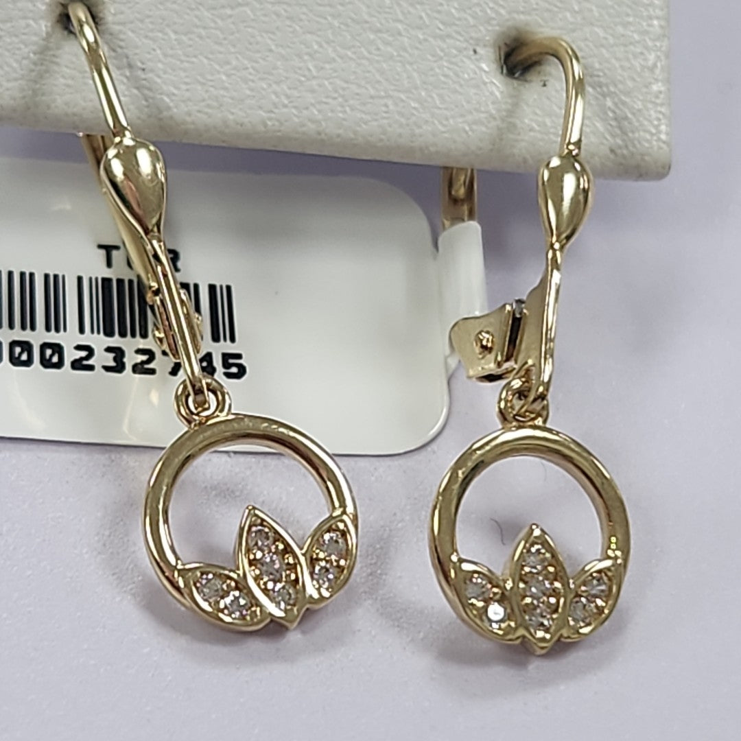 BROQUELES ORO 14K 2 (NUEVO)