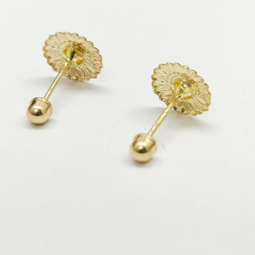 BROQUELES ORO 14K 1 (NUEVO)