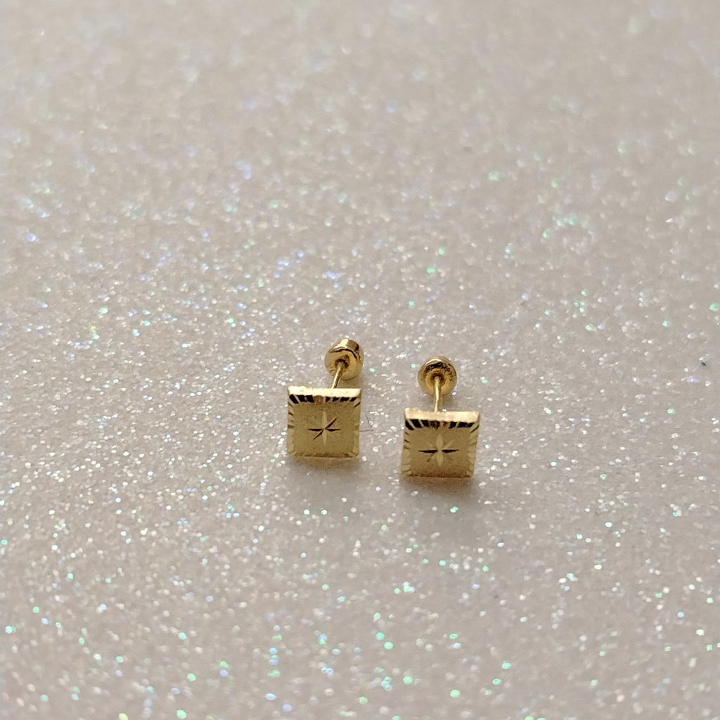 BROQUELES ORO 10K 1 (NUEVO)