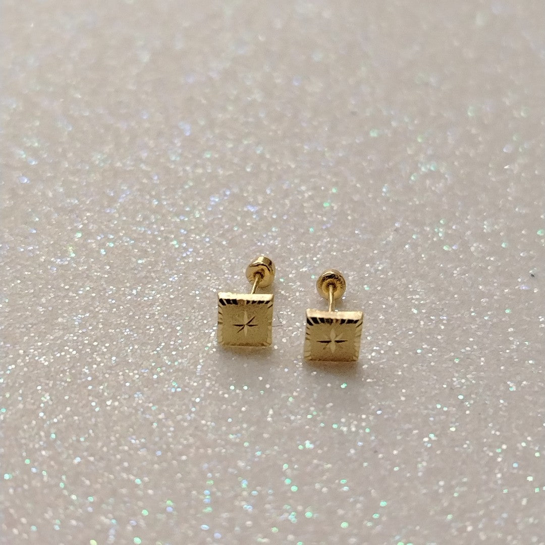 BROQUELES ORO 10K 1 (NUEVO)