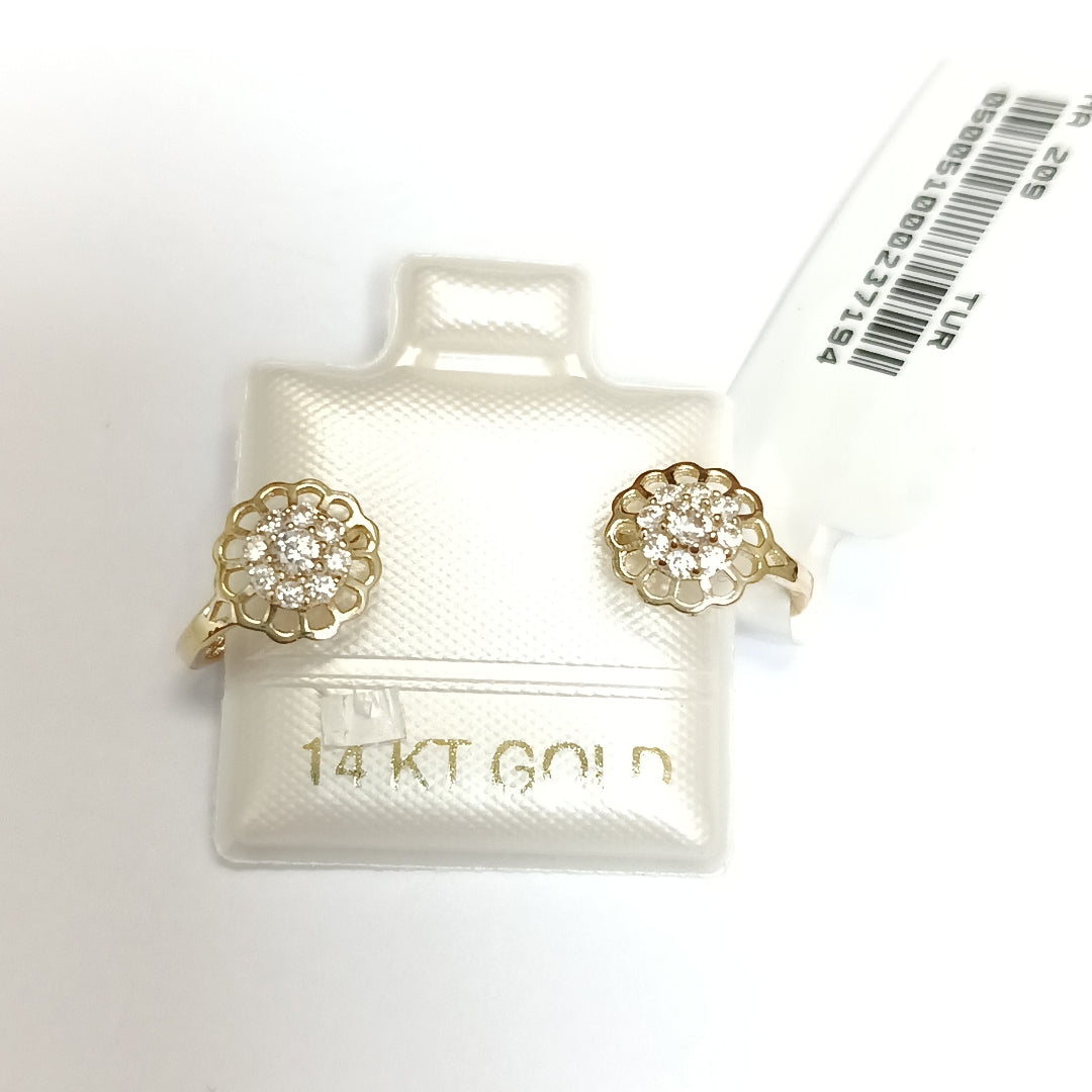 BROQUELES ORO 14K 1.1 (NUEVO)