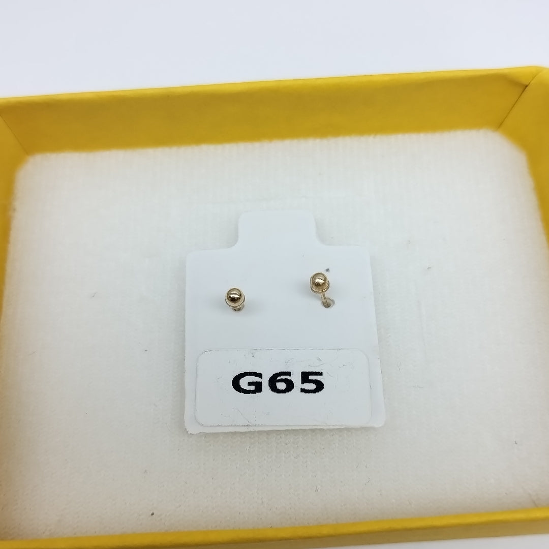 BROQUELES ORO 10K 1 (NUEVO)