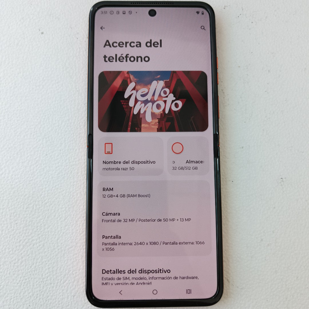 CELULAR MOTOROLA RAZR 50 5G XT2453-1 512 GB 12 GB RAM