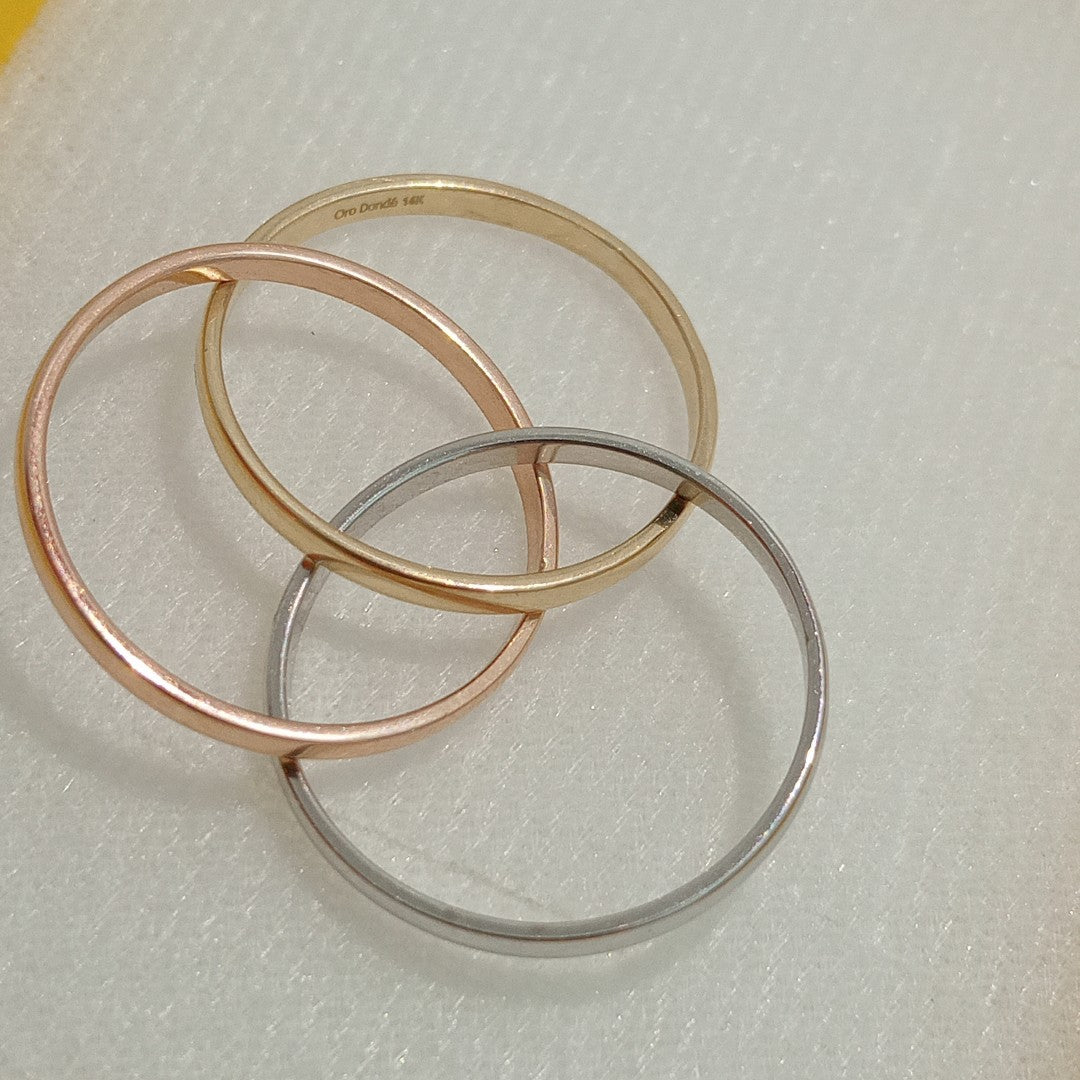 ANILLOS DAMA ORO 14K 4 (NUEVO)