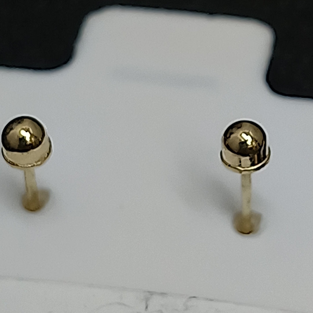 BROQUELES ORO 14K 1 (NUEVO)