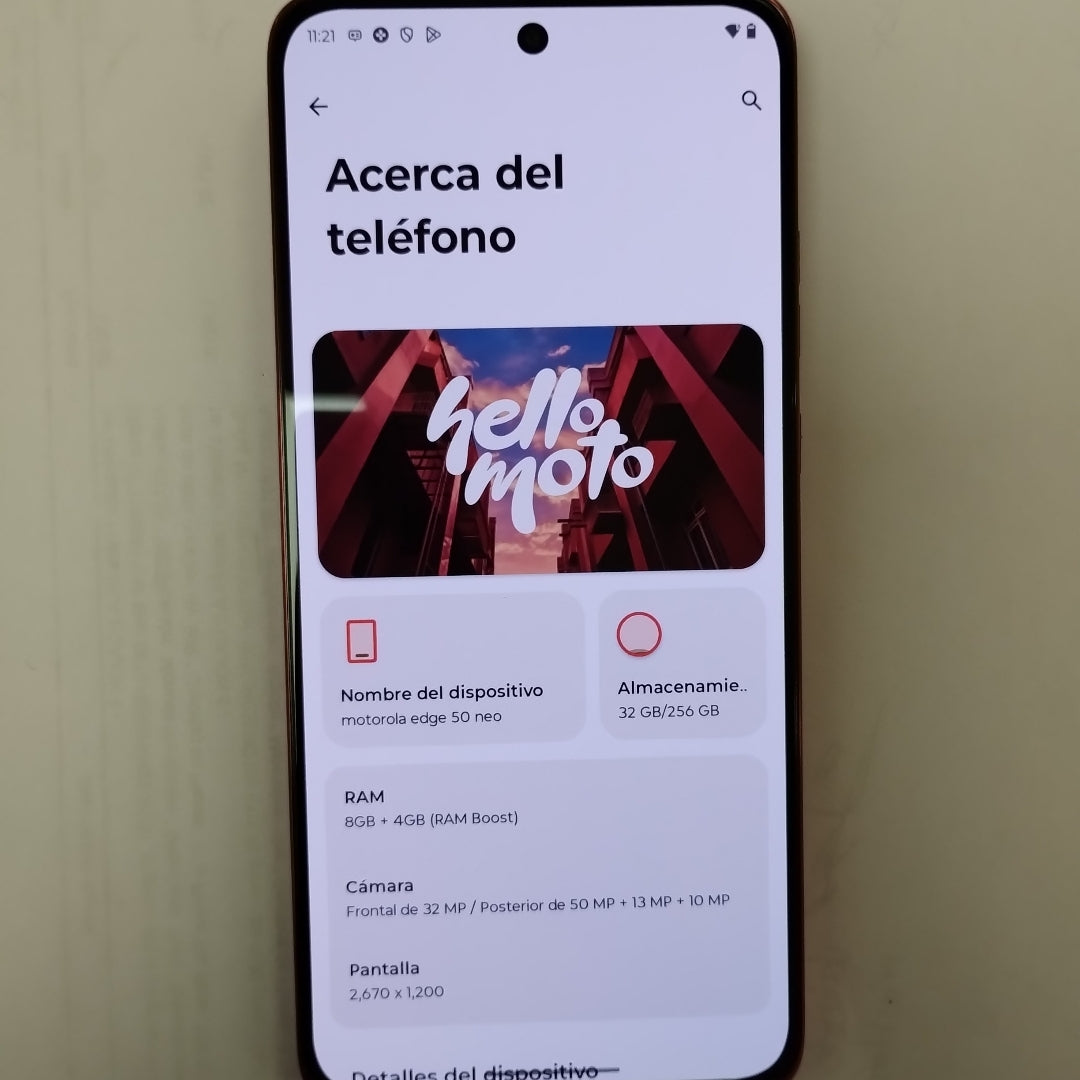 CELULAR MOTOROLA EDGE 50 NEO XT2409-2 (2024) 256 GB 8 GB RAM (SEMINUEVO)