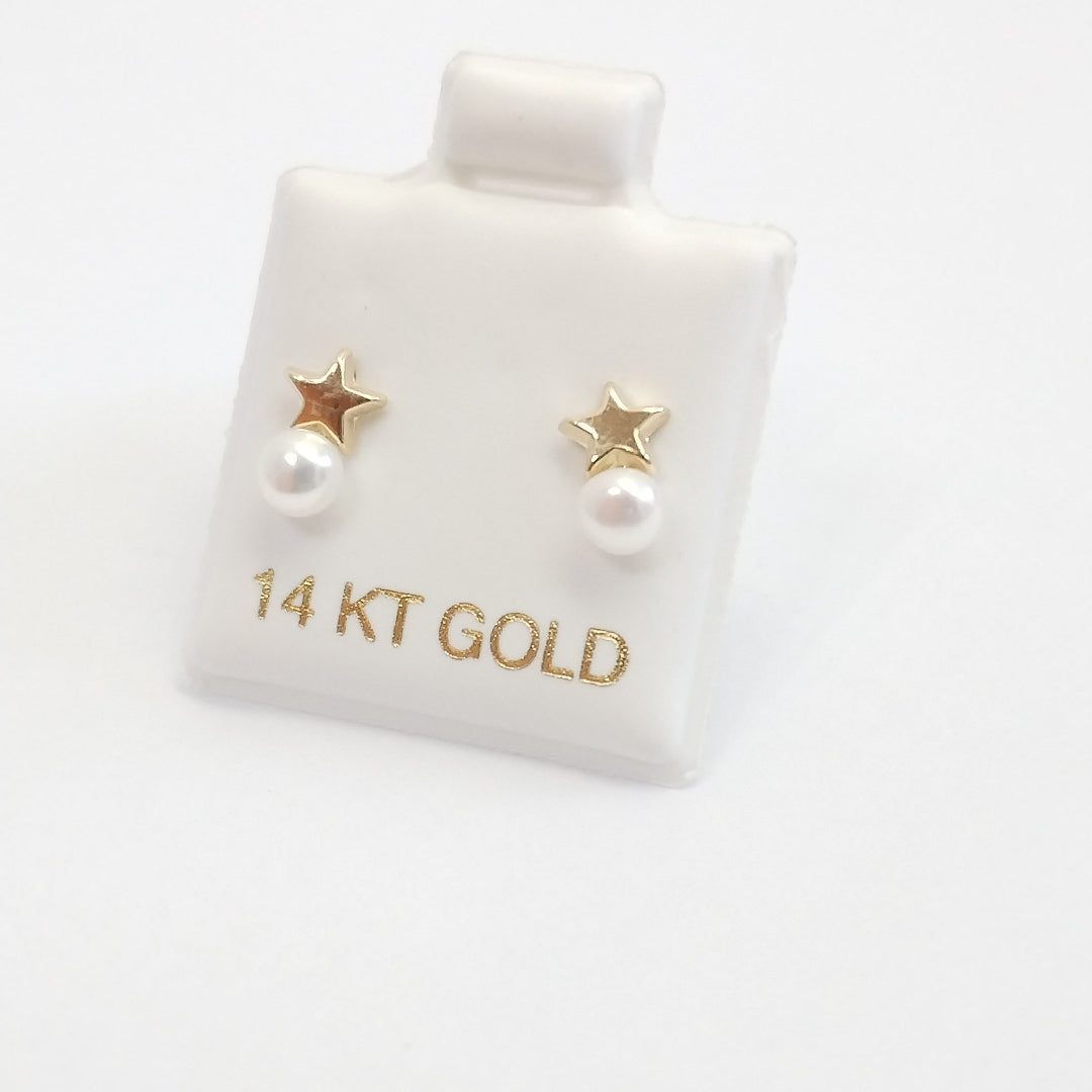 BROQUELES ORO 14K 1 (NUEVO)