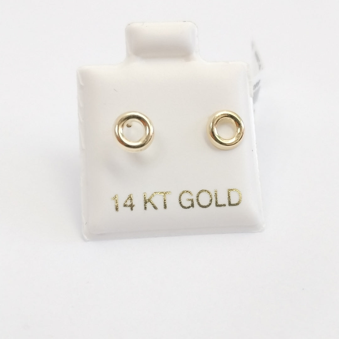 BROQUELES ORO 14K 1 (NUEVO)