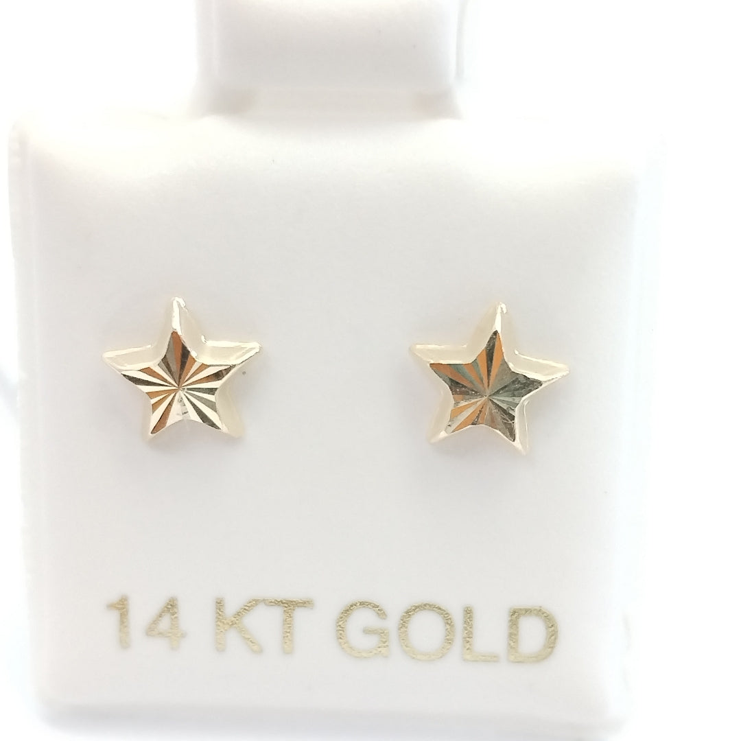 BROQUELES ORO 14K 1 (NUEVO)