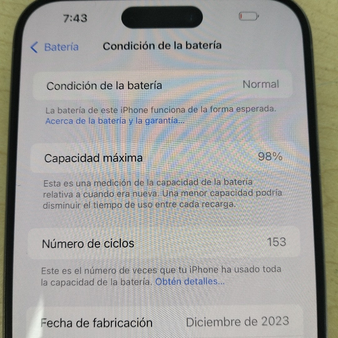 CELULAR APPLE IPHONE 15 PRO MAX A2849 (2023) 256 GB 8 GB RAM (SEMINUEVO)