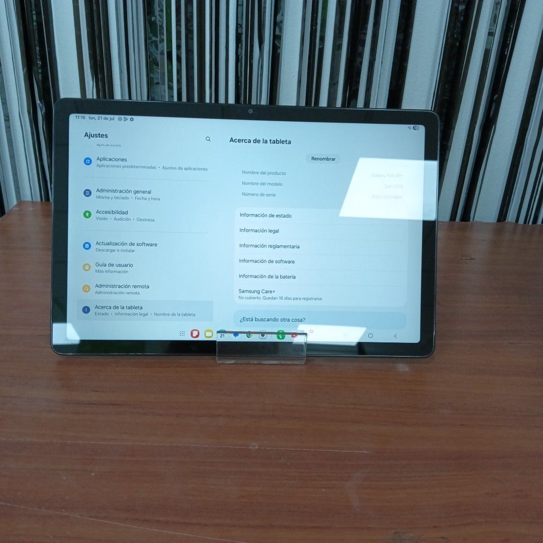 TABLETA SAMSUNG GALAXY TAB A9+ SM-X210 (2023) 128 GB 8 GB RAM (SEMINUEVO)