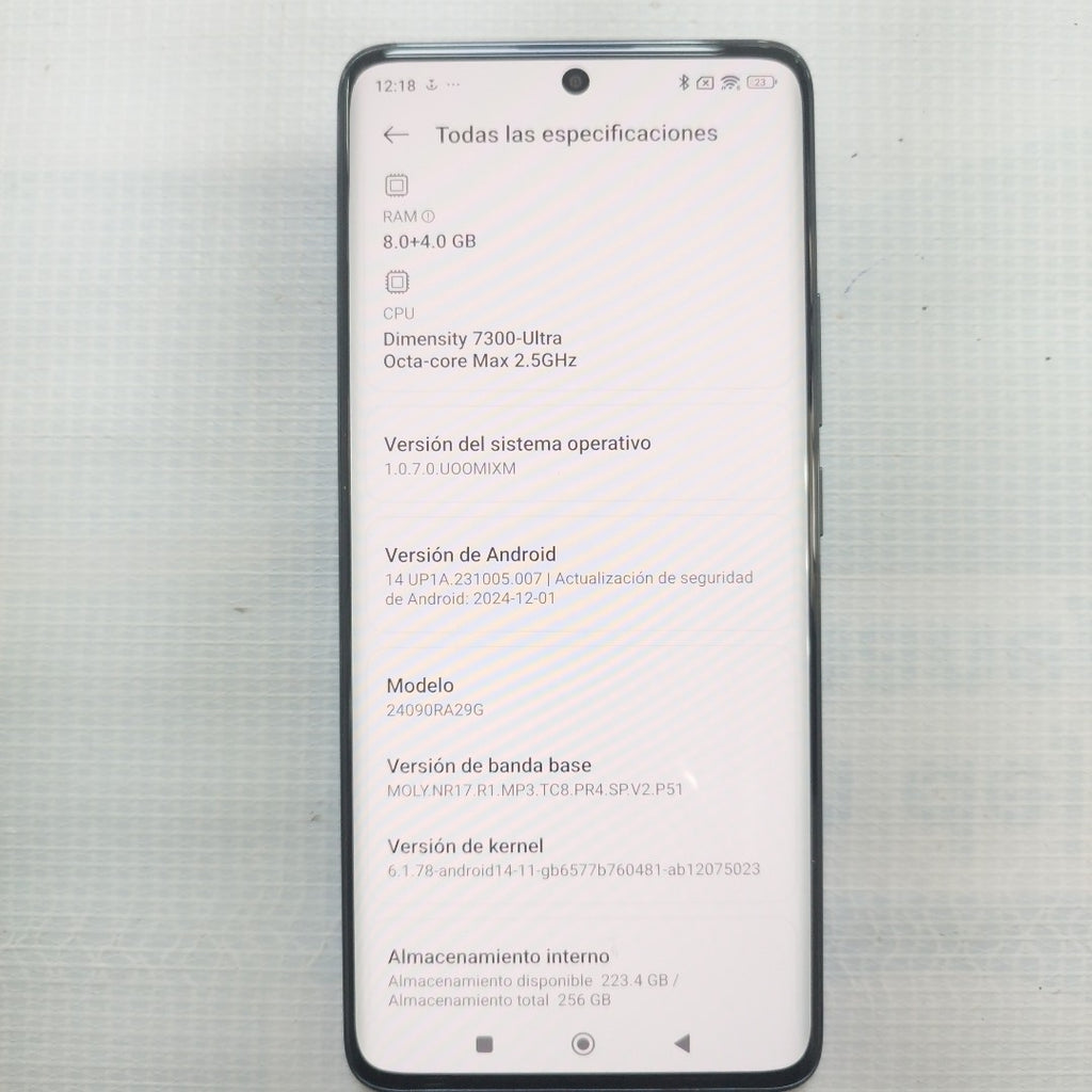 CELULAR XIAOMI REDMI NOTE 14 PRO 5G 24090RA29G (2025) 256 GB 8 GB RAM (SEMINUEVO)