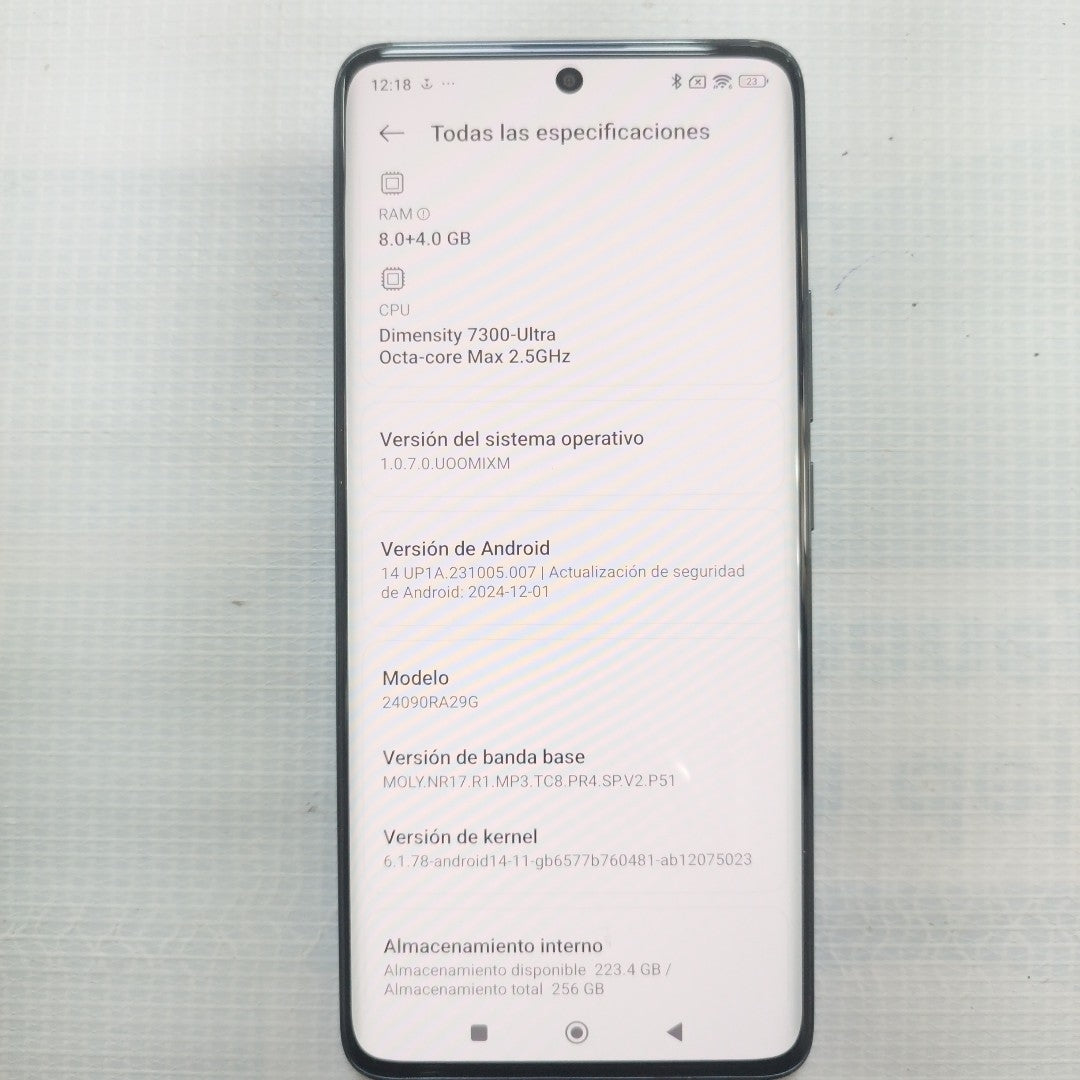 CELULAR XIAOMI REDMI NOTE 14 PRO 5G 24090RA29G (2025) 256 GB 8 GB RAM (SEMINUEVO)