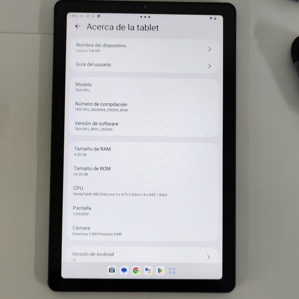 TABLETA LENOVO TAB M9 TB310FU (2023) 64 GB 4 GB RAM (SEMINUEVO)