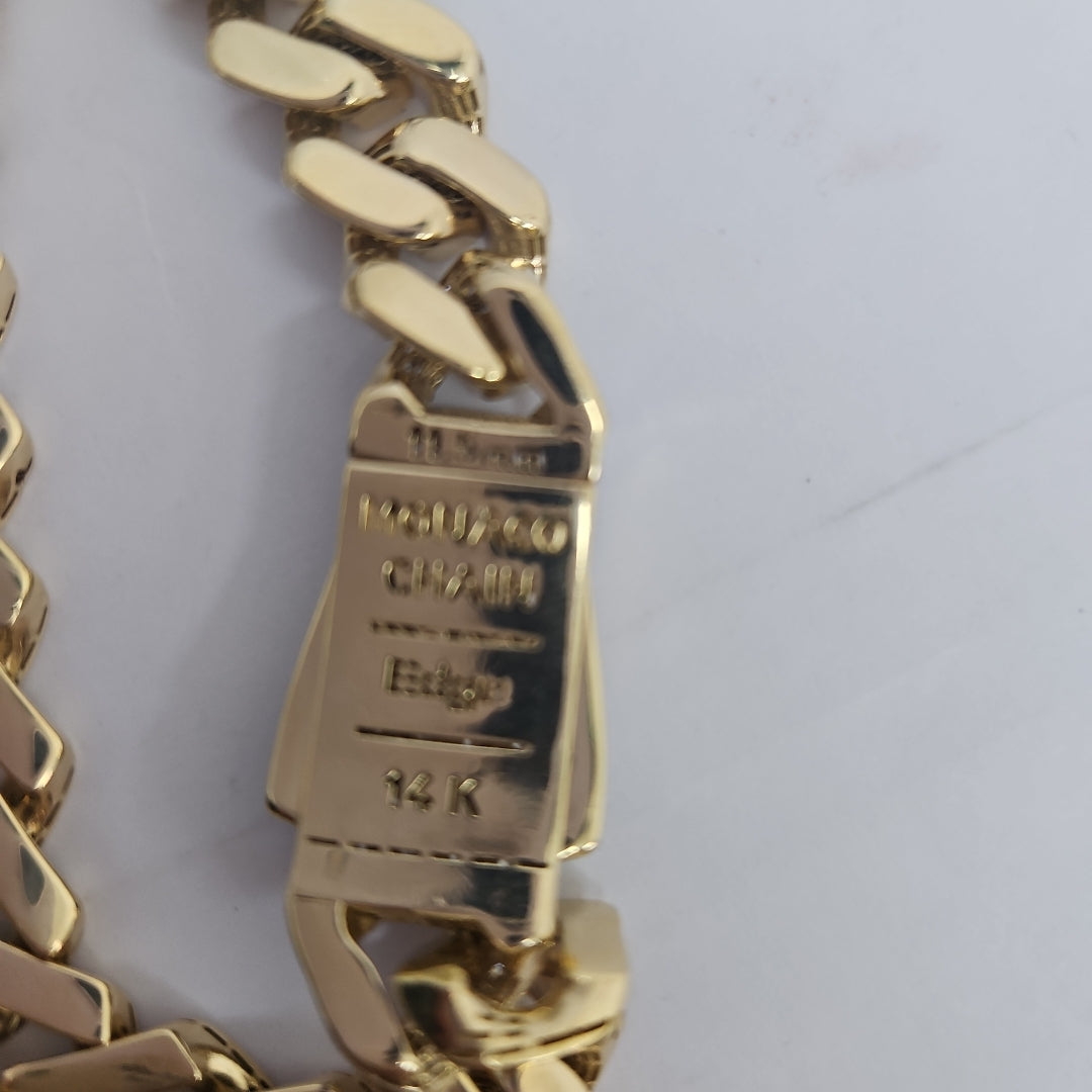 PULSERA CABALLERO MONACO ORO 14K 17 (NUEVO)