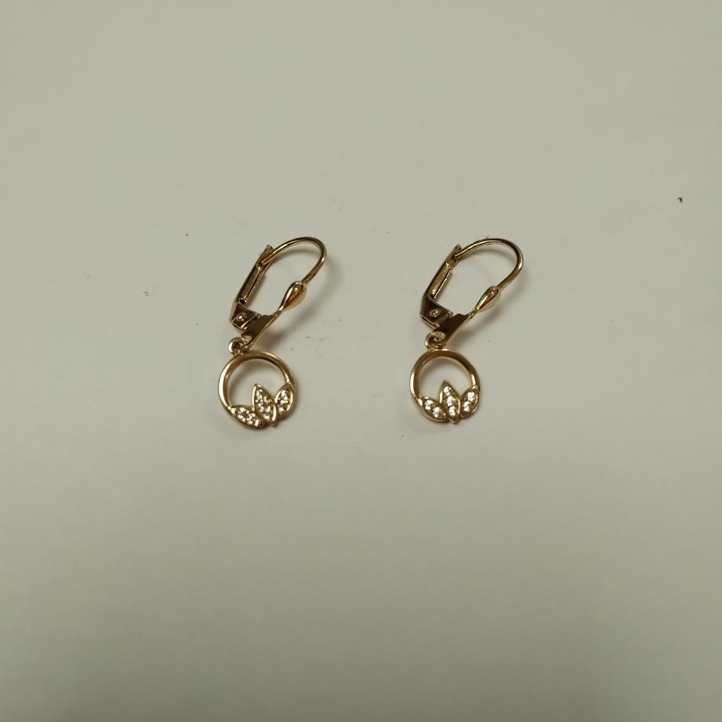 BROQUELES ORO 14K 2 (NUEVO)