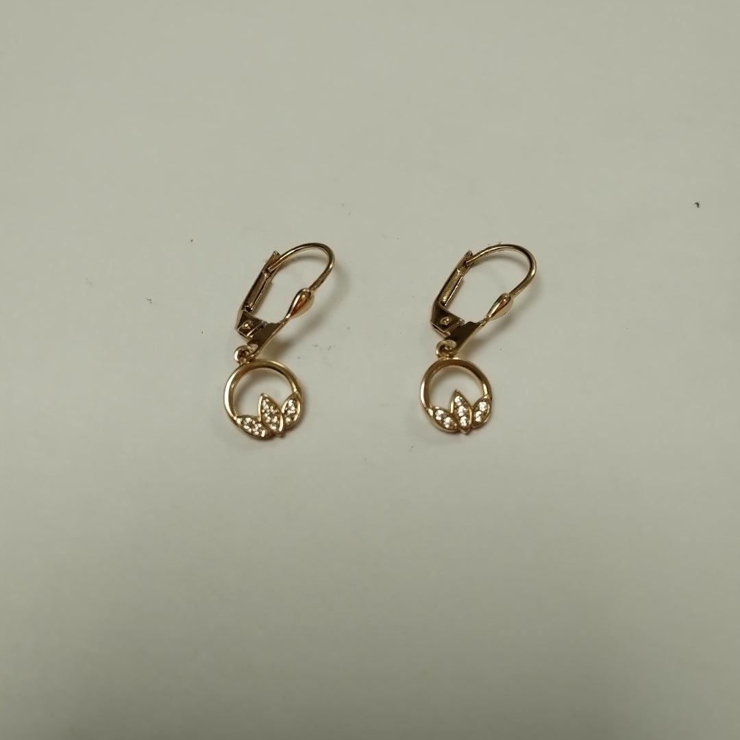 BROQUELES ORO 14K 2 (NUEVO)
