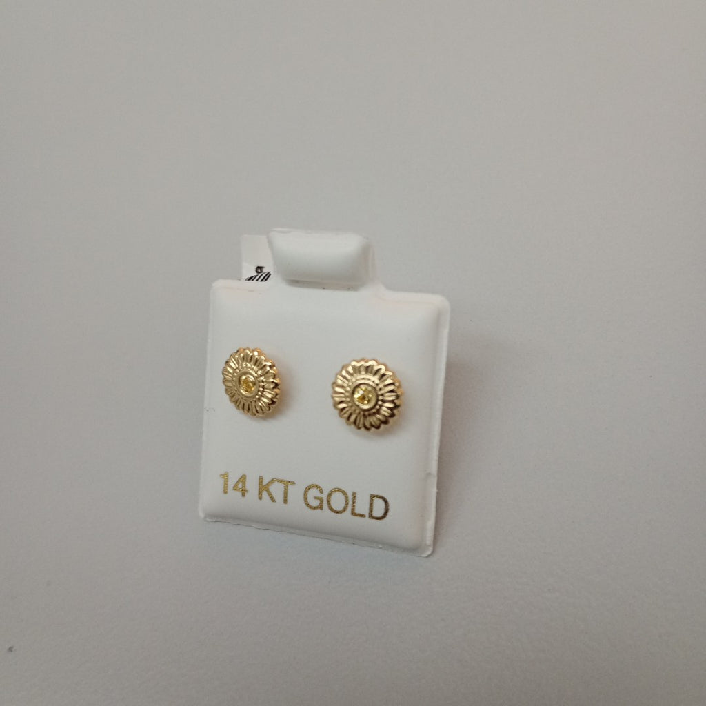 BROQUELES ORO 14K 1 (NUEVO)