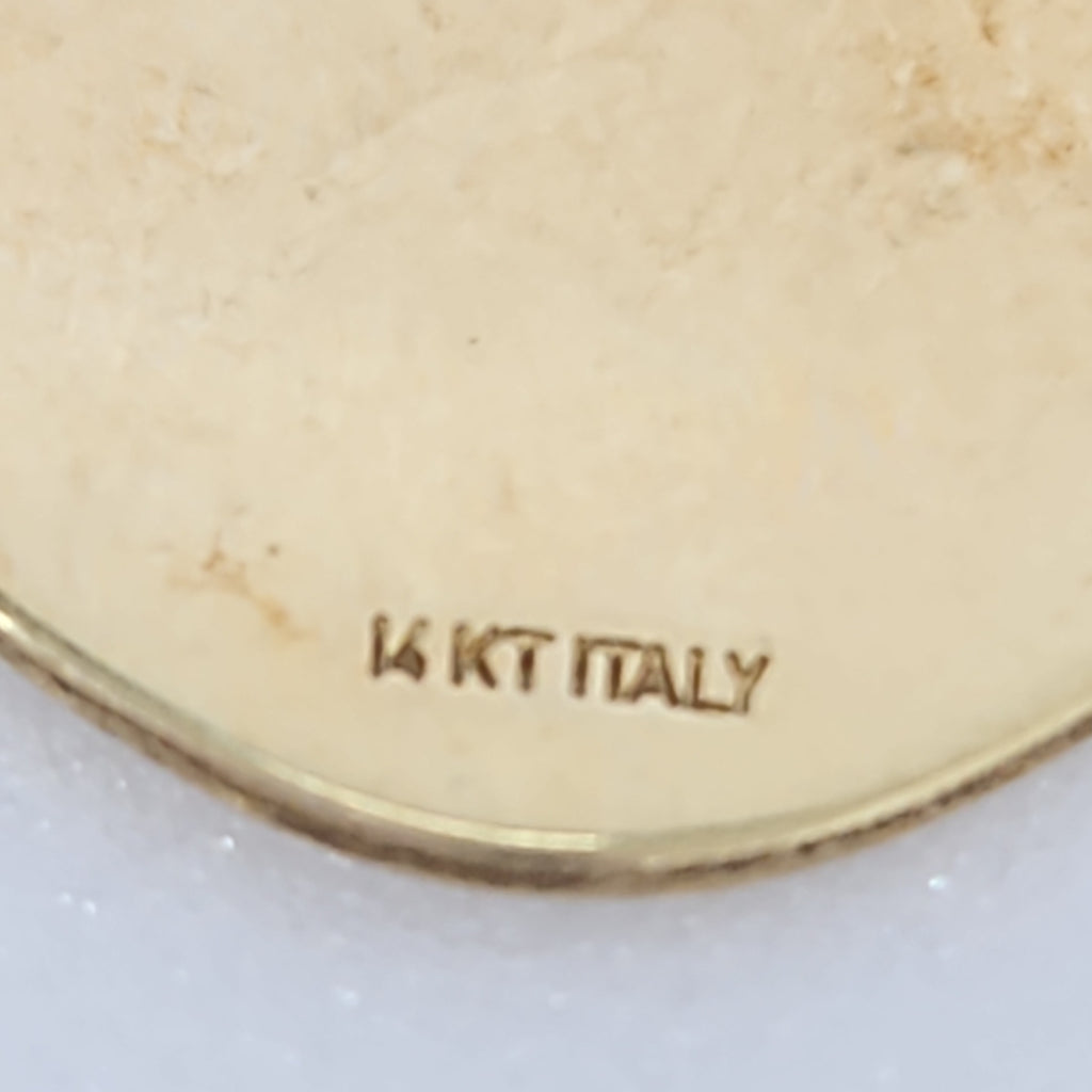 10003REL27300B273 FRD3 MEDALLA SEMICUADRADA DE SAN JUAN DE LOS LAGOS ORO 14K 2GRS (NUEVO)