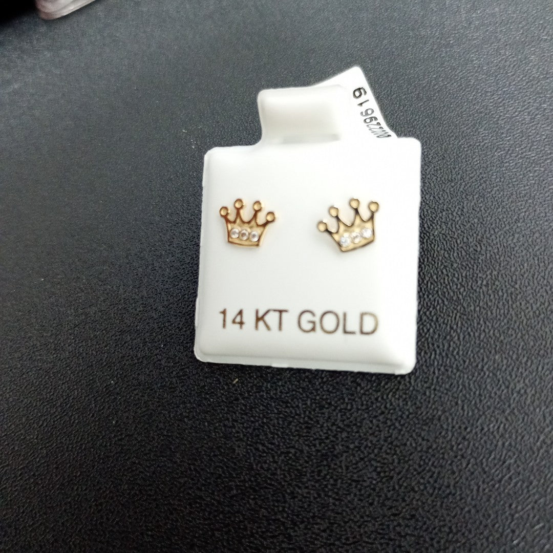 BROQUELES ORO 14K 1 (NUEVO)