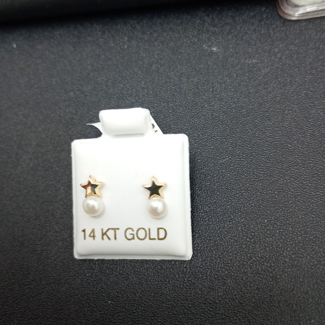 BROQUELES ORO 14K 1 (NUEVO)