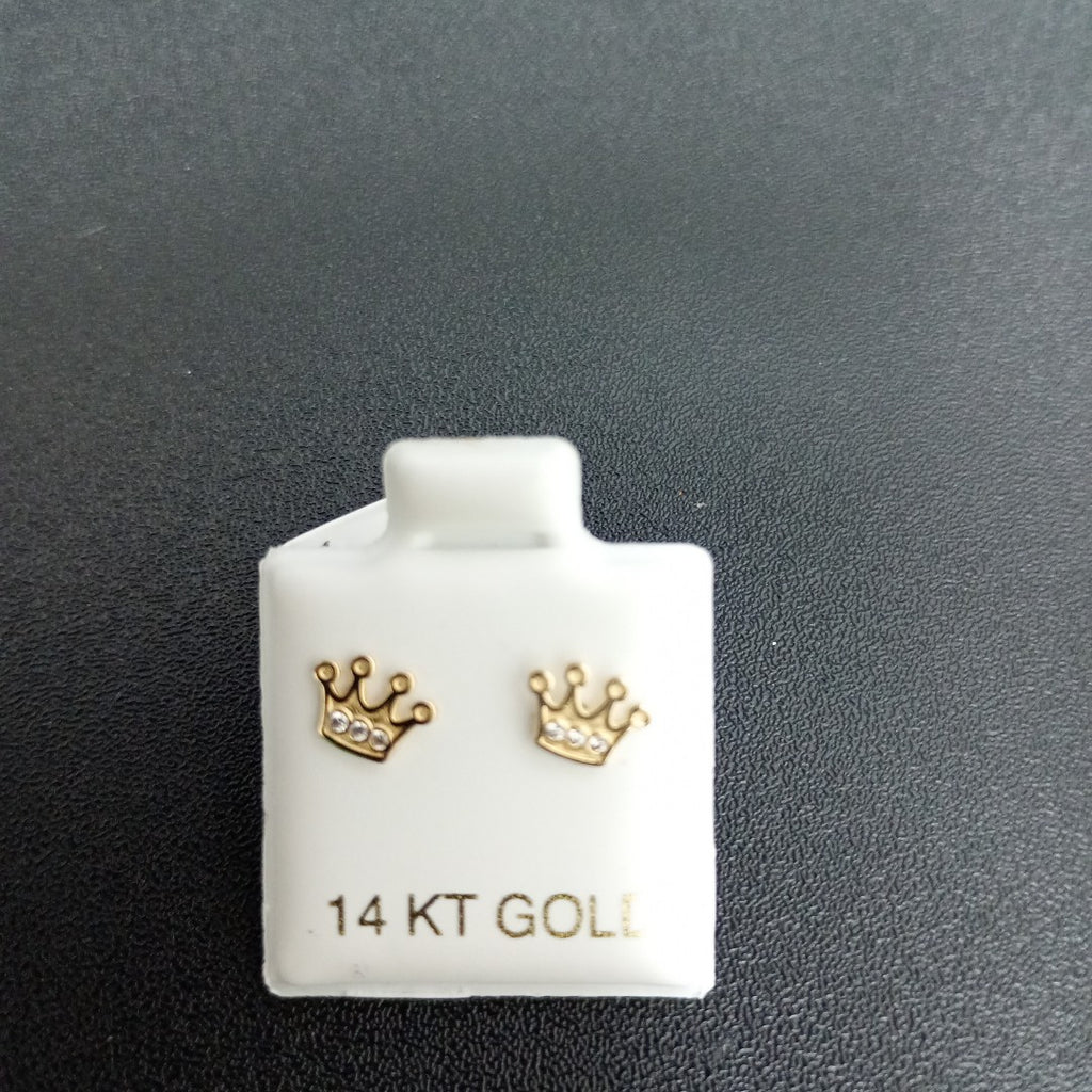 BROQUELES ORO 14K 1 (NUEVO)