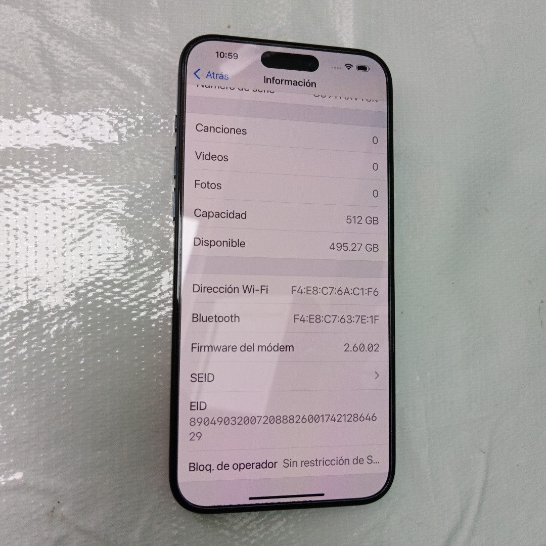 CELULAR APPLE IPHONE 15 PRO MAX A3105 (2023) 512 GB 8 GB RAM (SEMINUEVO)