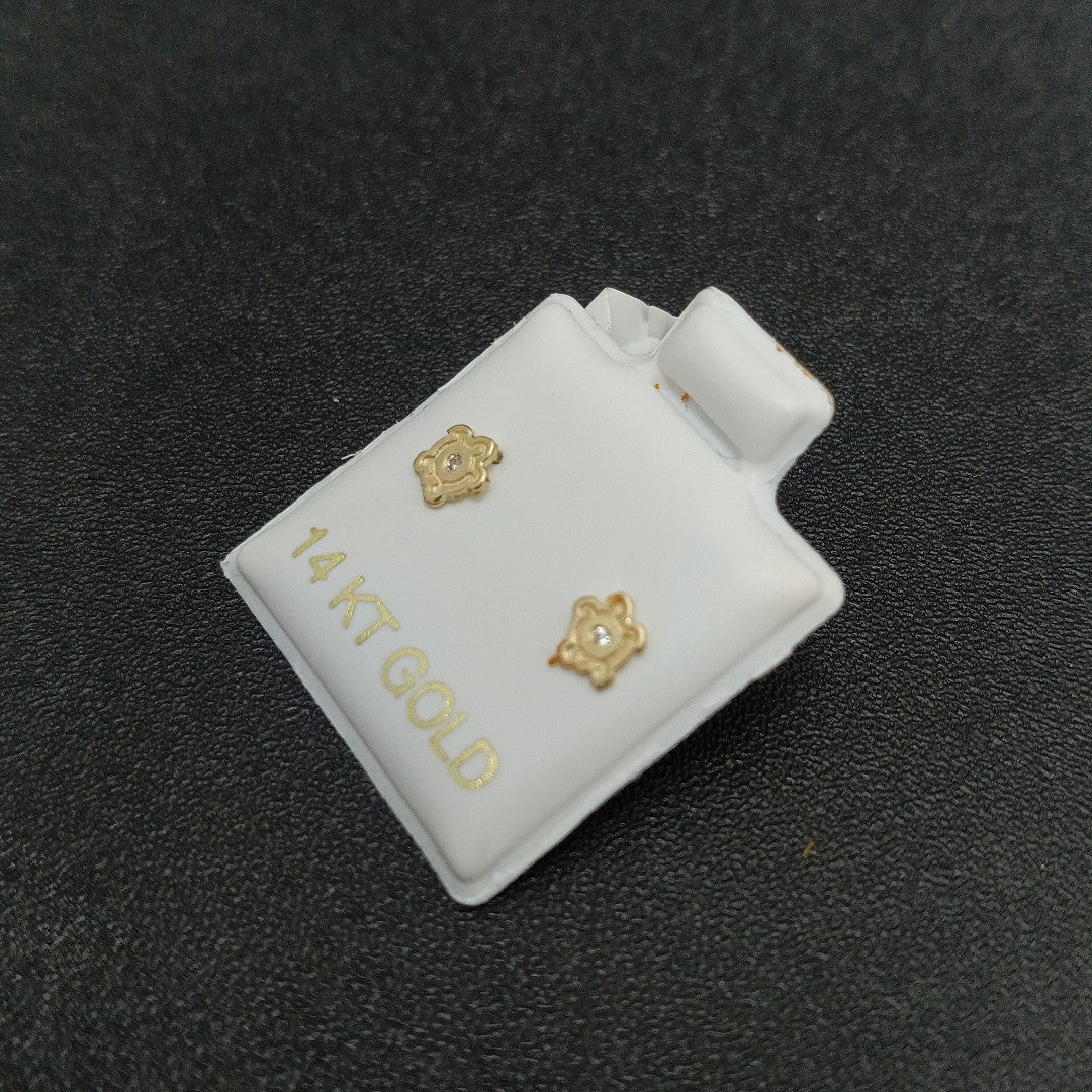 BROQUELES ORO 14K 1 (NUEVO)