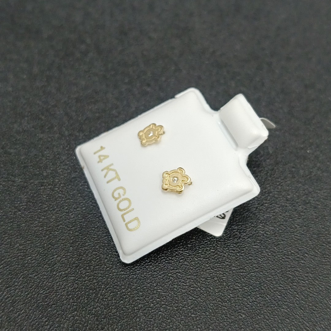 BROQUELES ORO 14K 1 (NUEVO)