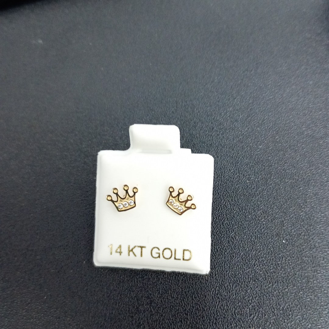 BROQUELES ORO 14K 1 (NUEVO)